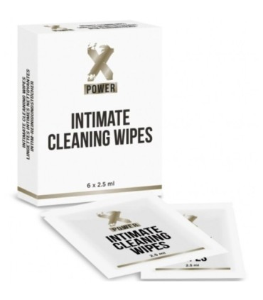 XPOWER - INTIMATE CLEANING WIPES TOALLITAS LIMPIEZA INTIMA 6 UNIDADES