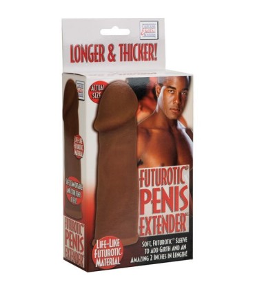 CALEXOTICS - FUTUROTIC FUNDA EXTENSION PENE MARRÓN