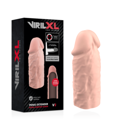 VIRILXL - EXTENSION DE PENE LIQUID SILICONE V3 NATURAL
