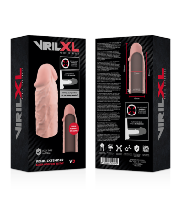 VIRILXL - EXTENSION DE PENE LIQUID SILICONE V3 NATURAL