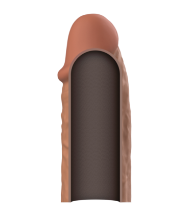 VIRILXL - EXTENSIÓN DE PENE LIQUID SILICONE V3 MARRÓN