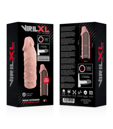 VIRILXL - EXTENSION DE PENE LIQUID SILICONE V5 NATURAL