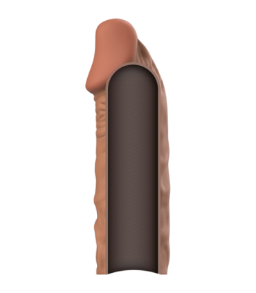 VIRILXL - EXTENSIÓN DE PENE LIQUID SILICONE V5 MARRÓN