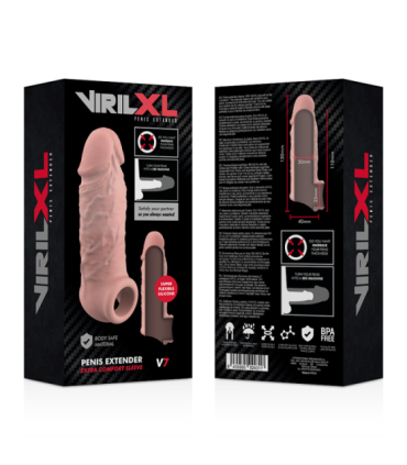 VIRILXL - EXTENSION DE PENE LIQUID SILICONE V7 NATURAL