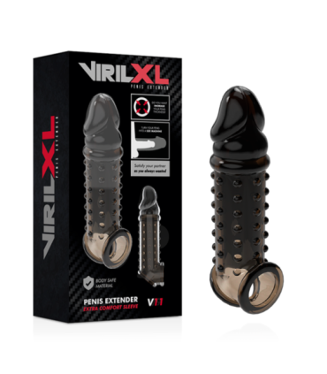 VIRILXL - EXTENSION Y FUNDA DE PENE  V11 NEGRO