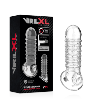 VIRILXL - EXTENSION Y FUNDA  DE PENE  V15 TRANSPARENTE