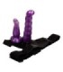 BAILE - ARNÉS ANAL Y VAGINAL FEMENINO LILA PUNTO G 17 CM