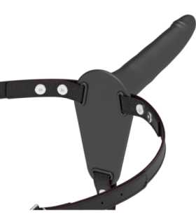 FETISH SUBMISSIVE HARNESS - SILICONA NEGRO 15 CM
