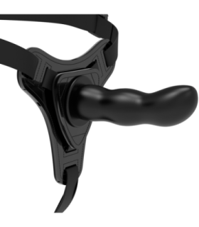 FETISH SUBMISSIVE HARNESS - SILICONA NEGRO G-SPOT 16 CM