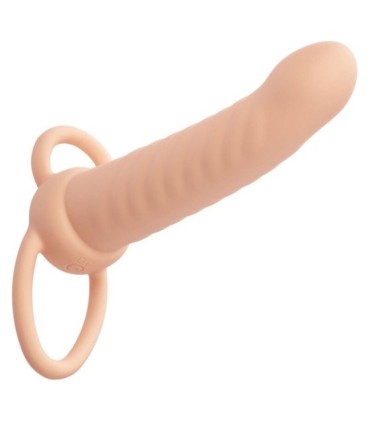 CALEXOTICS - MAXX DOBLE PENETRADOR ACANALADO 10 VIBRACIONES NATURAL