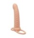 CALEXOTICS - MAXX DOBLE PENETRADOR ACANALADO 10 VIBRACIONES NATURAL