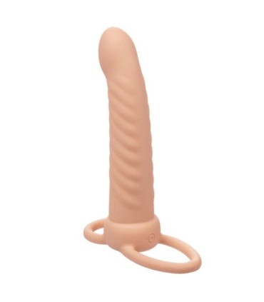 CALEXOTICS - MAXX DOBLE PENETRADOR ACANALADO 10 VIBRACIONES NATURAL