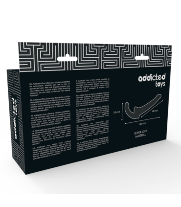 ADDICTED TOYS - DILDO CON ARNÉS SIN SUJECIÓN NEGRO