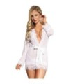 SUBBLIME - BABYDOLL BLANCO MANGA LARGAS CON FLECOS L/XL