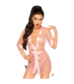 PENTHOUSE - MIDNIGHT MIRAGE PEIGNOIR ROSA XL