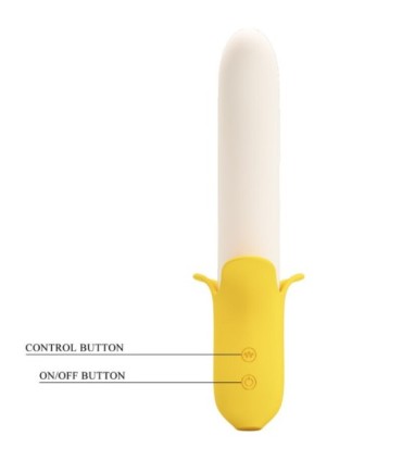 PRETTY LOVE - BANANA GEEK SUPER POWER 7 VIBRACIONES UP&DOWN SILICONA NEGRO