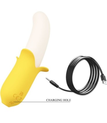 PRETTY LOVE - BANANA GEEK SUPER POWER 7 VIBRACIONES UP&DOWN SILICONA NEGRO