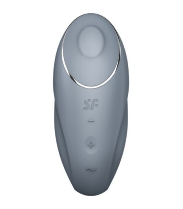SATISFYER - TAP & CLIMAX 1 VIBRADOR LAY-ON GRIS