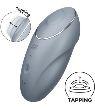 SATISFYER - TAP & CLIMAX 1 VIBRADOR LAY-ON GRIS