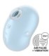 SATISFYER - CUTIE GHOST VIBRADOR LAY-ON AZUL CLARO