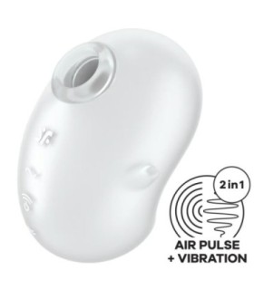 SATISFYER - CUTIE GHOST VIBRADOR LAY-ON BLANCO
