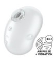 SATISFYER - CUTIE GHOST VIBRADOR LAY-ON BLANCO