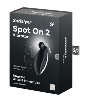 SATISFYER - SPOT ON 2 VIBRADOR LAY-ON NEGRO