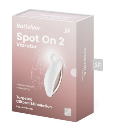 SATISFYER - SPOT ON 2 VIBRADOR LAY-ON BLANCO