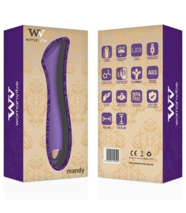 WOMANVIBE - MANDY VIBRADOR RECARGABLE SILICONA PUNTO "K"