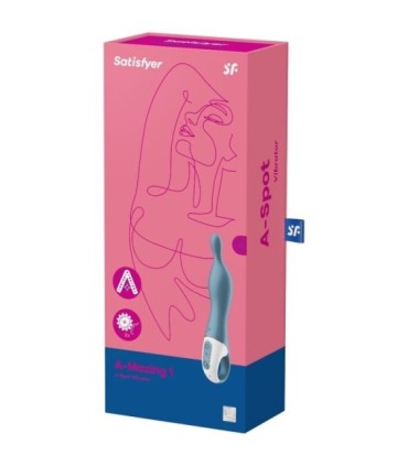 SATISFYER - AMAZING 1 VIBRADOR PUNTO A AZUL