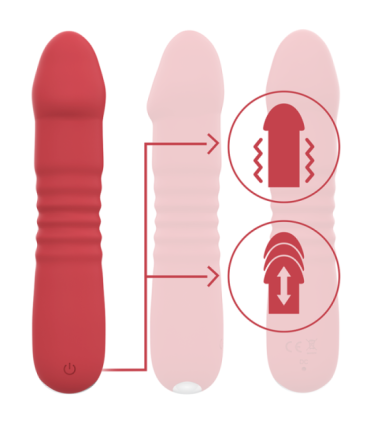 INTENSE - JUNI UP & DOWN 10 VIBRACIONES ROJO