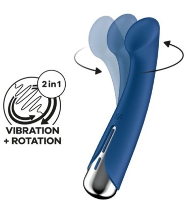 SATISFYER - SPINNING G-SPORT 1 VIBRADOR ROTADOR AZUL