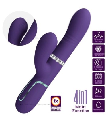 PRETTY LOVE - VIBRADOR PUNTO G MULTIFUNCIÓN MORADO