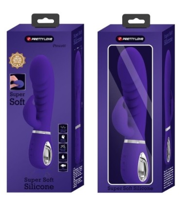 PRETTY LOVE - PRESCOTT VIBRADOR PUNTO G MULTIFUNCIÓN LILA