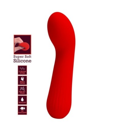 PRETTY LOVE - FAUN VIBRADOR RECARGABLE ROJO
