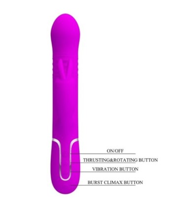 PRETTY LOVE - VIBRADOR COALE RABBIT PERLAS VIOLETA