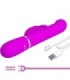 PRETTY LOVE - VIBRADOR COALE RABBIT PERLAS VIOLETA