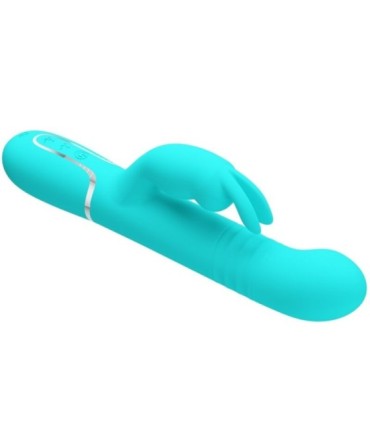 PRETTY LOVE - VIBRADOR COALE RABBIT PERLAS VERDE AGUA