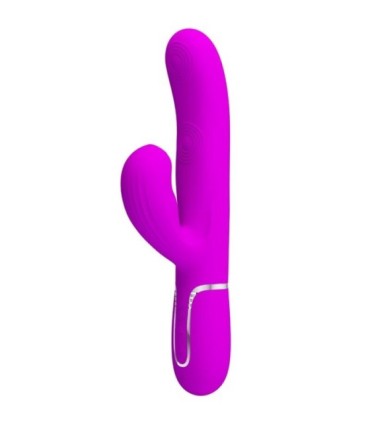 PRETTY LOVE - PERLITA VIBRADOR PUNTO G 3 EN 1 MULTIFUNCIÓN VIOETA