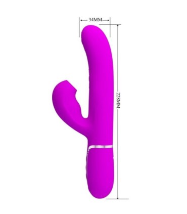 PRETTY LOVE - PERLITA VIBRADOR PUNTO G 3 EN 1 MULTIFUNCIÓN VIOETA