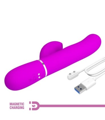 PRETTY LOVE - PERLITA VIBRADOR PUNTO G 3 EN 1 MULTIFUNCIÓN VIOETA