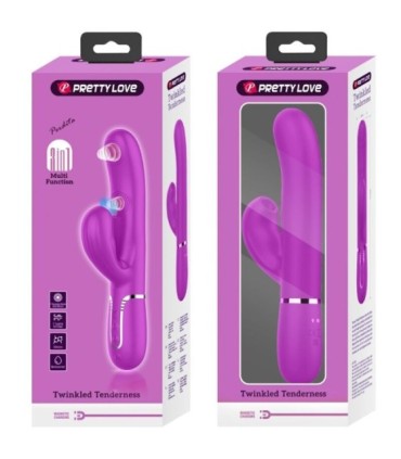 PRETTY LOVE - PERLITA VIBRADOR PUNTO G 3 EN 1 MULTIFUNCIÓN VIOETA
