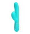 PRETTY LOVE - PERLITA VIBRADOR PUNTO G 3 EN 1 MULTIFUNCIÓN VERDE AGUA