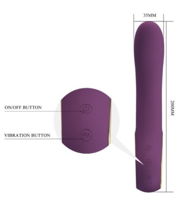 PRETTY LOVE - ETHAN VIBRADOR RECARGABLE LILA