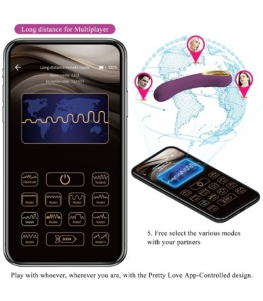 PRETTY LOVE - ETHAN VIBRADOR RECARGABLE LILA