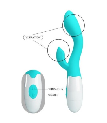 PRETTY LOVE - BRIGHTY VIBRADOR PUNTO G VERDE AGUA