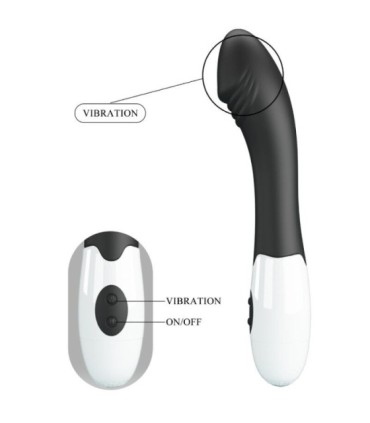 PRETTY LOVE - ELEMENTAL VIBRADOR PUNTO G 30 MODOS NEGRO