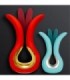 G-VIBE - GVIBE MAXI VIBRADOR CON DOS PUNTAS FLEXIBLES CORAL