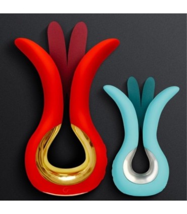 G-VIBE - GVIBE MAXI VIBRADOR CON DOS PUNTAS FLEXIBLES CORAL