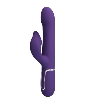 PRETTY LOVE - ZALIN VIBRADOR RABBIT PERLAS 4 EN 1 MORADO